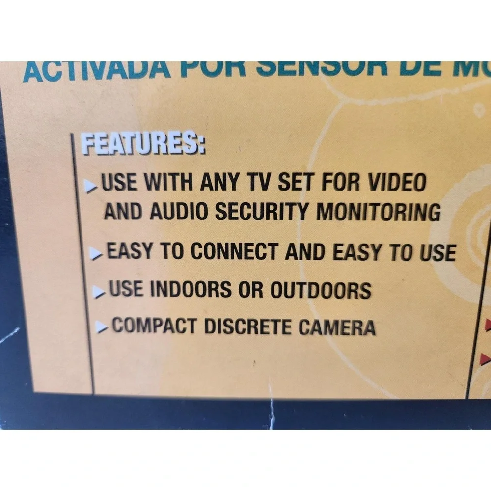 Vintage Rare Video Security OS 100 RCA Camera HOME SENTINEL Box Set Cable Works!